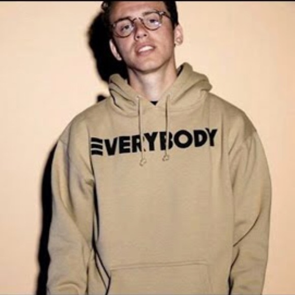 Tops - *SOLD* logic tan “everybody” hoodie